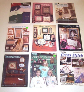 Lot of 9 Cross Stitch Pattern Leaflets Leisure Arts Stoney Creek #6 - Picture 1 of 2