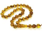 Amber Islamic 33 Prayer Beads Gift Round NATURAL BALTIC Tasbih Misbaha 32g 12130