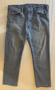 Levi Strauss & Co Mens Jeans 38X30 Blue 505 Medium Wash Denim Straight Pockets - Picture 1 of 10