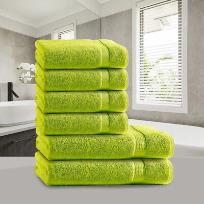 Handtuch Set 6 tlg Premium Frottee 100% Baumwolle 500g/m² Handtücher Duschtücher - Bild 1 von 4