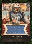 2012 Bowman Jake Locker Inside The Numbers Relic #/10 Ssp Titans