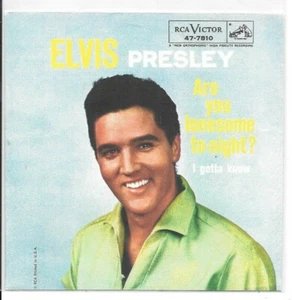 ELVIS PRESLEY * Lonesome Tonite 1950s * Re-Pro PICTURE SLEEVE Only *NO 45 RECORD - Imagen 1 de 2
