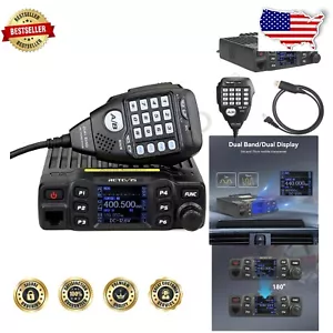 Portable 2m 70cm Mobile Ham Radio with 180 Degree Display & Cables Included - Picture 1 of 11