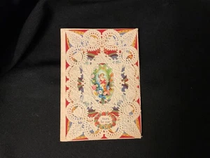 Vintage Victorian Yours For Ever Valentine Card c. Late 1800s UNSIGNED - Imagen 1 de 4
