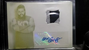 Kevin Owens SIGNED RELIC / Printing PLATE 2016 UNDISPUTED  mega Rare 1 Of 1 - Picture 1 of 2