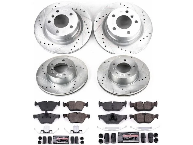 Комплект переднего и заднего тормозных колодок и ротора для 2008-2010 BMW 128i 2009 KX638PS - Изображение 1 из 1