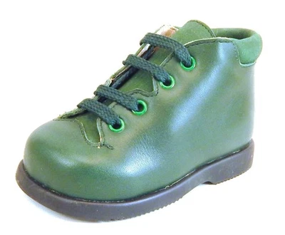 DE OSU - España - Bebé Niña Niño Botas al Tobillo Cuero Verde Bosque - Europeas - Talla 4.5 Foto 1 de 4