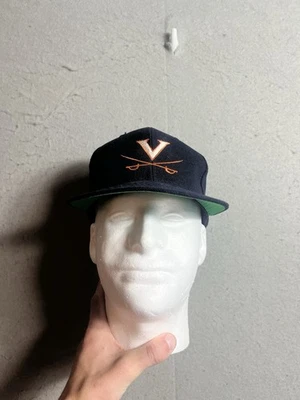Vintage Virginia Cavaliers Hat Cap Snap Back UVA 90s USA Low Profile Faded Adult - Image 1 of 4