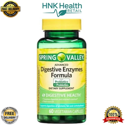 Spring Valley Enzimas Digestivas Avanzadas con Probióticos, 60 Cápsulas - Pack de 2 Foto 1 de 4