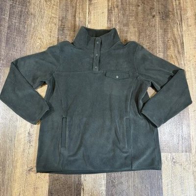 Pullover 32 Degrees Heat Polar 1/4 Botón Para Mujer M Verde Cuello Alto Bolsillos Foto 1 de 4