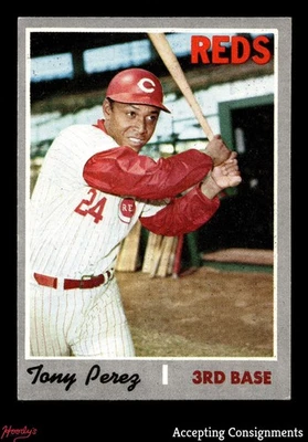 1970 Topps #380 Tony Perez VERMELHOS EXCELENTES - Imagem 1 de 2