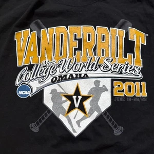 NWOT Vintage Jansport Vanderbilt Commodores 2011 CWS Baseball Men's Shirt 2XL - Picture 1 of 9