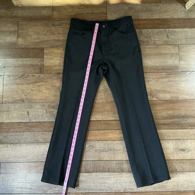 VTG Levi's Sta-Prest Pants Men's Sz 33x30 Black 10517-4559 USA Made Flare #18030 - Image 1 of 4