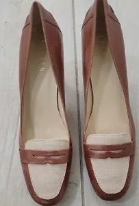 Sella profonda Lauren by Ralph Lauren Lanette marrone chiaro da donna taglia 10M - Foto 1 di 10