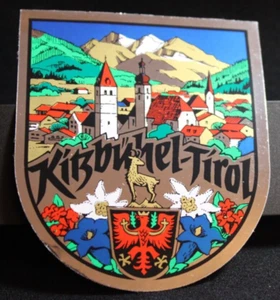 Kitzbühel Tirol Österreich Vintage 70-80er Reise Souvenir Aufkleber Decals 3" glänzend - Bild 1 von 7