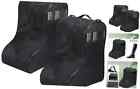  2 Pcs Portable Boots Storage Bag Dustproof Tall Boot Carry Bag Zippered Black