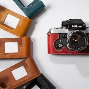Étui demi-appareil photo en cuir véritable pour étui Nikon F2 F2S F2A F2AS - Photo 1 sur 23