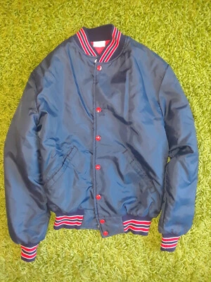 Vintage Starter Jacket Blank Men's 80's Howe Sportswear Blue Small - Image 1 of 4