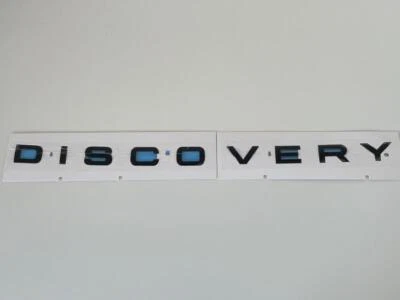 Distintivo stivali originale Land Rover Discovery Sport 5 scritte badge nero lucido - Immagine 1 di 4