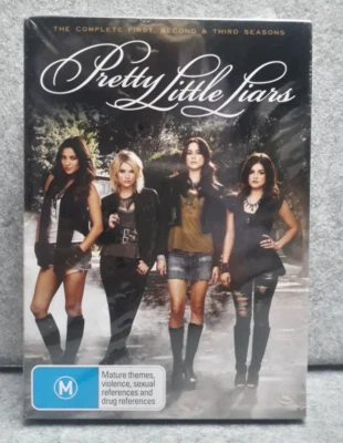NEW: PRETTY LITTLE LIARS Seasons 1 2 & 3 Series DVD Set Region 4 PAL Free Post - image 1 of 4