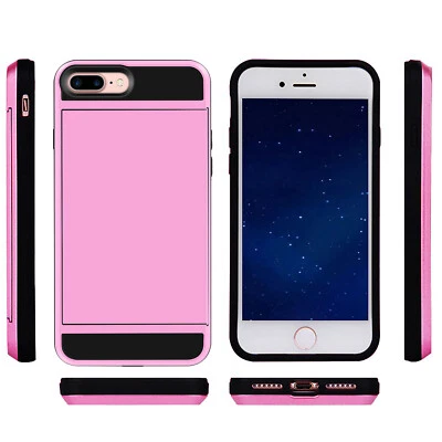 Funda rígida portatarjetas para teléfono iPhone6 Plus/6s Plus/7 Plus/8 Plus Foto 1 de 4
