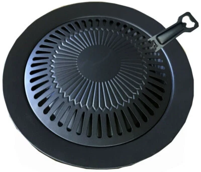 Universal Grillplatte für Camping Gaskocher Grillaufsatz BBQ Gas Kochplatte Herd - Bild 1 von 3