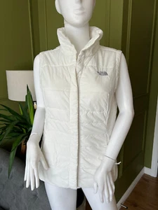 The North Face Gilet Women M White Full Zip Lighweight Summer Bodywarmer - Picture 1 of 12