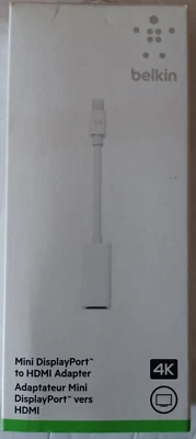 Belkin MINI DISPLAY PORT to HDMI ADAPTER - F2CD078 - Brand New - Image 1 of 3