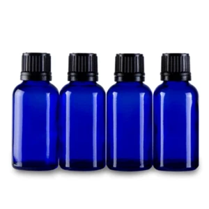 New Cobalt Blue Glass Bottles with Reducer Essential Oils 15ml 30ml - Picture 1 of 1