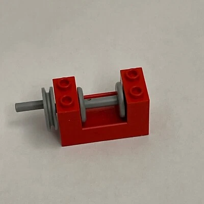 Vintage Lego 73037 Winch Red Gray Replacement Part Piece - Image 1 of 4