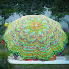 Indian Handmade 72" Large Garden Umbrella, Patio Umbrellas, Beach Umbrella