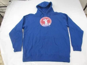 New York Giants Football Mens Size 2XL 2XLarge Blue Hoodie w/ Distressed Print - Picture 1 of 3