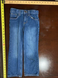 Cat And Jack Jeans 5 Boys Side Adjusters Relaxed Straight - Picture 1 of 4