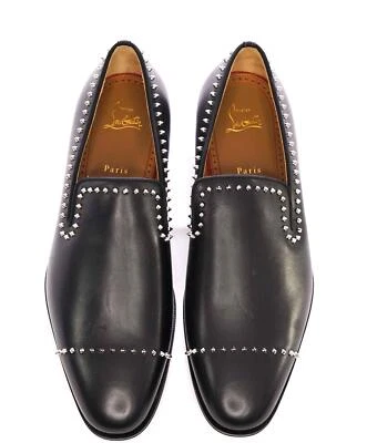$1,200 CHRISTIAN LOUBOUTIN - *DANDY CLOO* Black Spike Loafers - 11.5 US (44.5 EU - Image 1 of 4