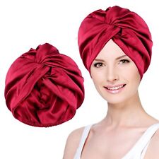 Abeillo Satin Hair Bonnet Silk Hair Wrap for Hair Care Double Layer Soft Hair