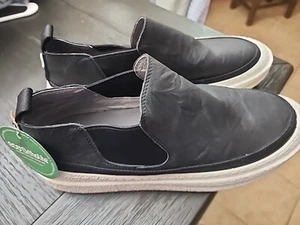 New W Tags! Green LABEL Black SLIP-ONS MENS SIZE US 11 Hybrid ECO ORTHOLITE Fire - Picture 1 of 12