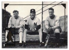 1995 Megacards Babe Ruth #13 Babe Ruth, Don Mattingly, Lou Gehrig NM+
