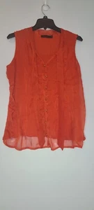 The Limited Mixed Media Orange Top XL - Picture 1 of 4