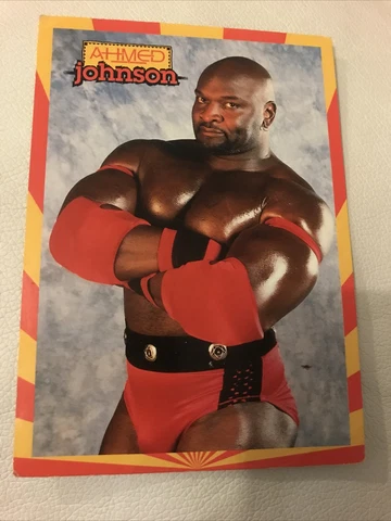 WWF Vintage Ahmed Johnson Postcard World Wrestling Federation 1996 WWE Cover