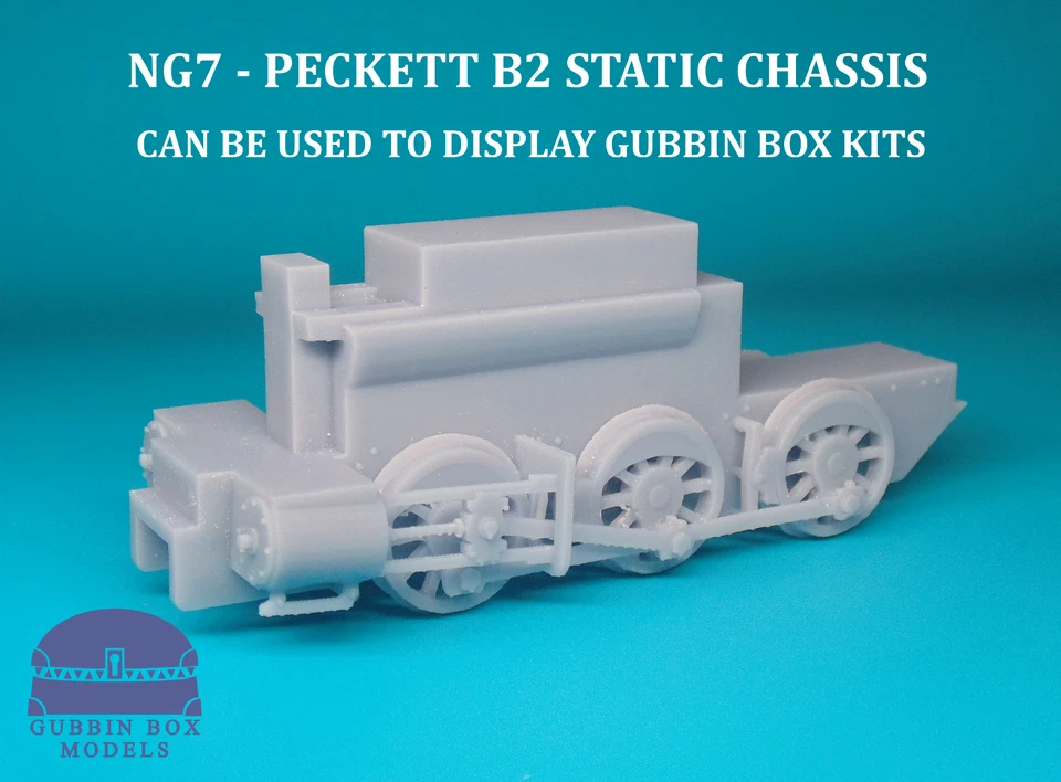 NG7 - Static Chassis of Hornby Peckett B2 0-6-0 - 0-16.5 Gauge 7mm Narrow Gauge - Image 1 of 1