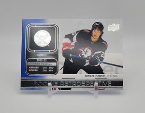 Owen Power 2023-24 Upper Deck Series 1 Rookie Retrospective RC #RR-5 Sabres 