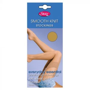 Silky - Smooth Knit 15 Denier Stockings 100% Nylon - Picture 1 of 3
