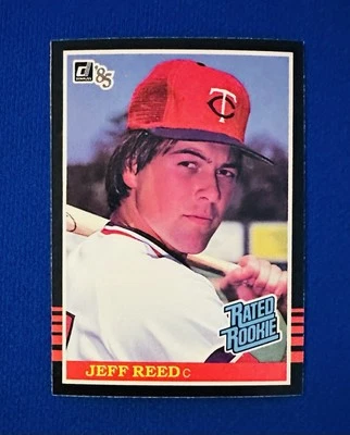 1985 DONRUSS RATED ROOKIE #30 JEFF REED MINNESOTA TWINS NM-MT or BETTER ROOKIE - Image 1 of 2