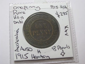 Moneda de 8 perlas Penny Heaton 1915 fecha clave rara escasa en este grado #15.H1A - Imagen 1 de 19