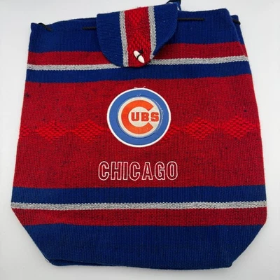 Рюкзак на шнурке Chicago Cubs сумка красный синий дорожный MLB бейсбол - Изображение 1 из 4