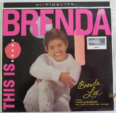 Brenda Lee - This Is Brenda - 1962 Popular Record Club LP - Image 1 of 4