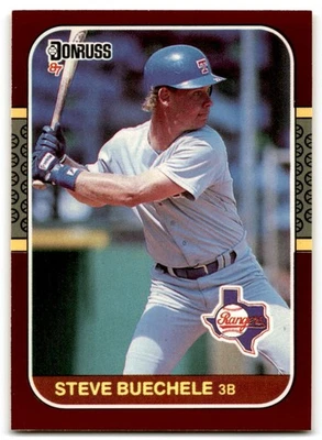 1987 Donruss Opening Day Steve Buechele Texas Rangers #179 - Image 1 of 2