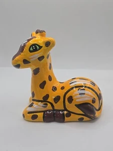 Giraffe Ceramic Piggy Bank 5" Cute Decor - Picture 1 of 4