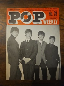 Pop Weekly Magazine Beatles 1963 No.28 - Picture 1 of 2