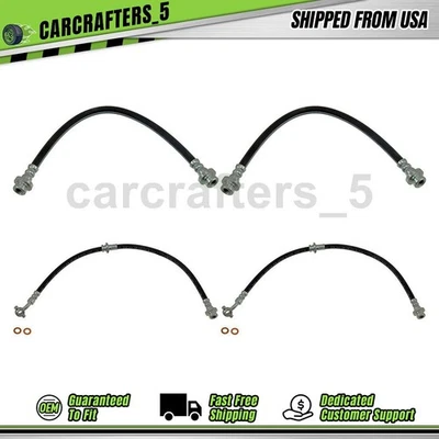 4 mangueras hidráulicas de freno delanteras traseras para Mercury Villager 2000-2002 3,3 L Foto 1 de 4